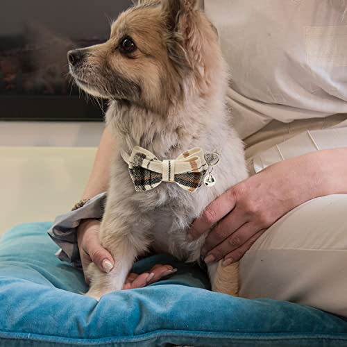 Jvvgpet Breakaway Cat Collars - Bow Tie Cute Cat Collar With Bells For Girl Boy Cats, Puppy - Plaid Soft Adjustable Pet Collars Cat Accessories #TOP6