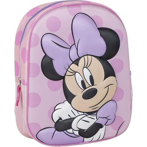 CERDÁ LIFE'S LITTLE MOMENTS Unisex Kinder Rucksack, 3D, Maus Kinderrucksack Minnie, Rosa