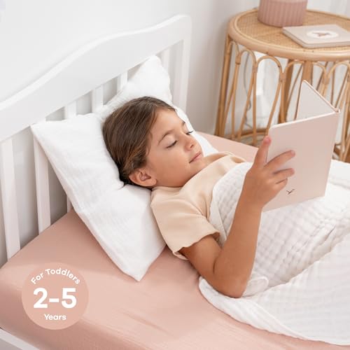 Comfy Cubs PILLOW PARENT Toddler Pillow With Soft Muslin Pillowcase thumb #3