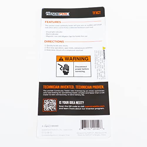 Supco Continuity Tester Provides Audible And Visual Alarm When Connectivity Is Tested #TOP5