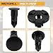 MOTOALL Nylon Fender Trim Panel Bumper Shield Retainer Fastener Rivet Push-Type Clips for 8mm Hole Nissan Infiniti 01553-09321 Auto Body - 100pcs