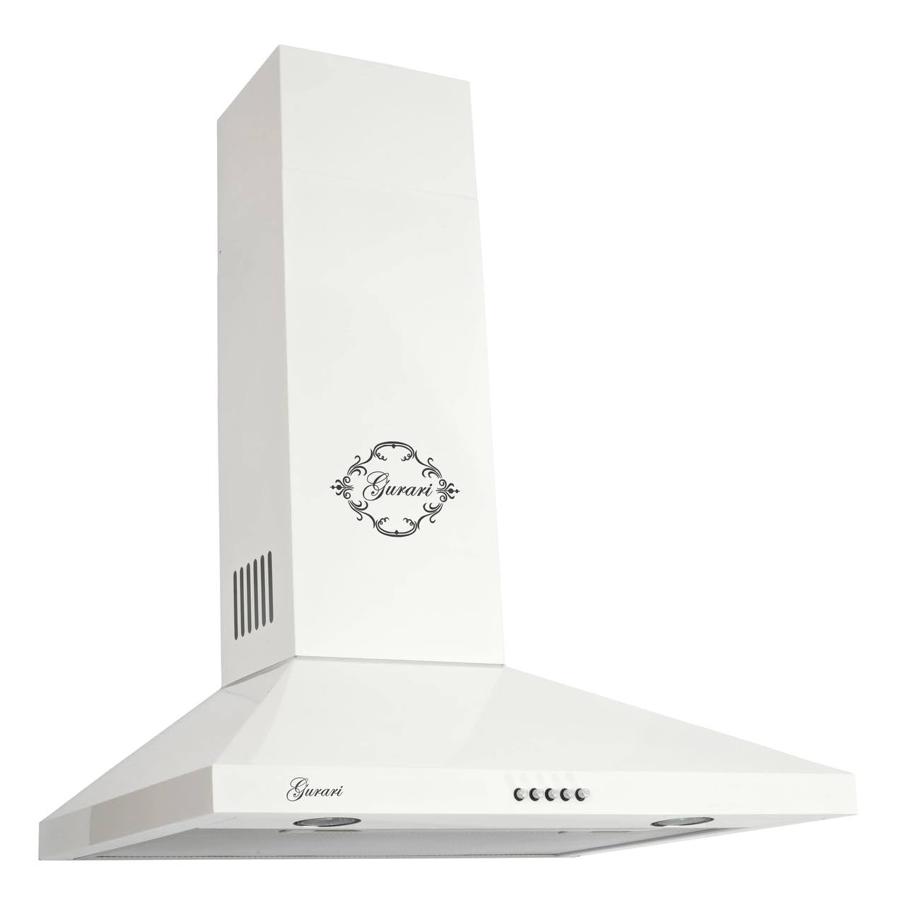 Gurari Hotte aspirante 60 cm GCH C 147 WH 6 N • Hotte murale blanche • Moteur puissant 1000 m³/h • Hotte aspirante et recirculation • Éclairage LED • Filtre à graisse métallique • Hotte de cuisine