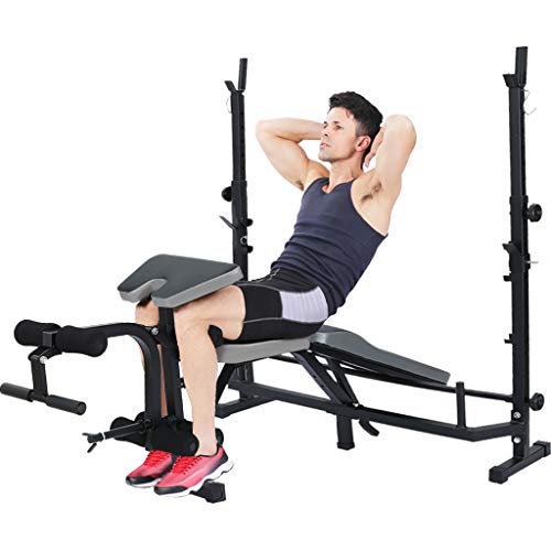 Strength Training Adjustable Benches Set,Home Office Exercise Fitness Dumbbells Bench,Abdominal Training Workout Bench,Multi-Workout Whole Body Exercise Pushup Stands (black)