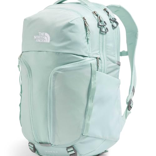 Image of The North Face Women's Surge Commuter Laptop Backpack - Everyday Travel Bag, Laptop Sleeve, Water-Repellent, Opal Frost, One Size