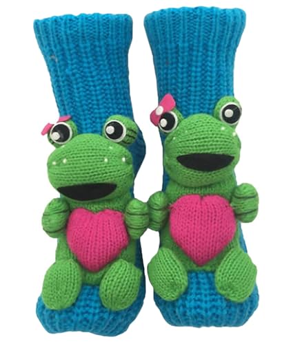 Image of Women's Non-slip Household Floor Socks Knit Casual Animals Slippers Socks Christmas Stockings Decor
