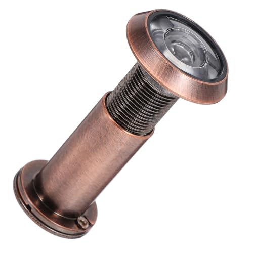 Homoyoyo 200degree Wide Angle Door Peephole Viewer Security Glass Lens for Wooden Doors Privacy Viewer for Enhanced Home Safety Easy Tool Installation