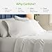 Cariloha Classic 4-Piece Twill Sheet Set | White | King | Viscose Material |Extra Soft, Cooling for Hot Sleepers, Corner Bands