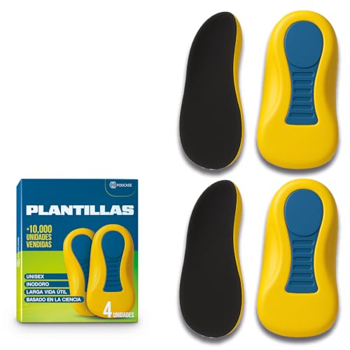 Lot de 2 paires de semelles orthopédiques pour fasciite plantaire unisexe pour homme et femme - Semelles pour corriger la fasciite plantaire, l'éperon calcanéen et les éperons