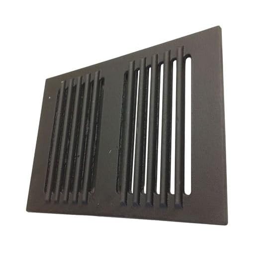 FIGEVIDA Griglia in ghisa per Camino e Stufa a Pellet 34 x 24,8 cm per Caduta Cenere e aereazione