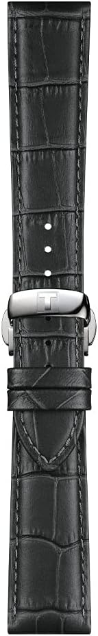 T852045750 21mm Lug Grey Leather Strap