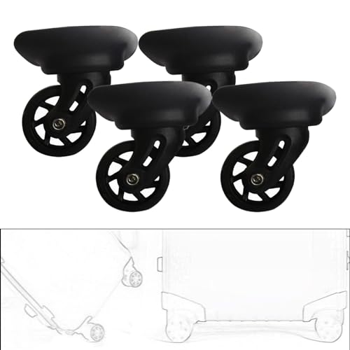 4Pcs Luggage Wheels Replacement Mute Wear Resistant Trolley4
