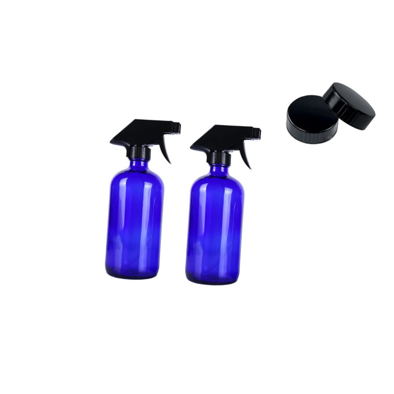 SOLUSTRE Set 3 Bottiglie Spray Ricaricabili 500ml in Vetro per Viaggio | Nebulizzazione Uniforme, Leggere e Riutilizzabili, per Profumo e Essenze Pure, Confezione da 3 Pezzi