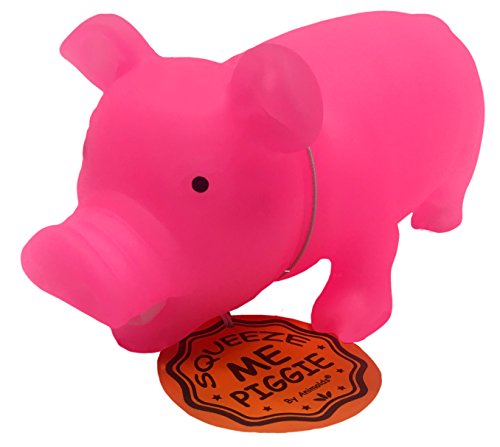 Glow In The Dark Squeeze Me And Oink Piggie By Animolds Size 8 Inch Different Colors Great For Kids (Pink) #TOP2