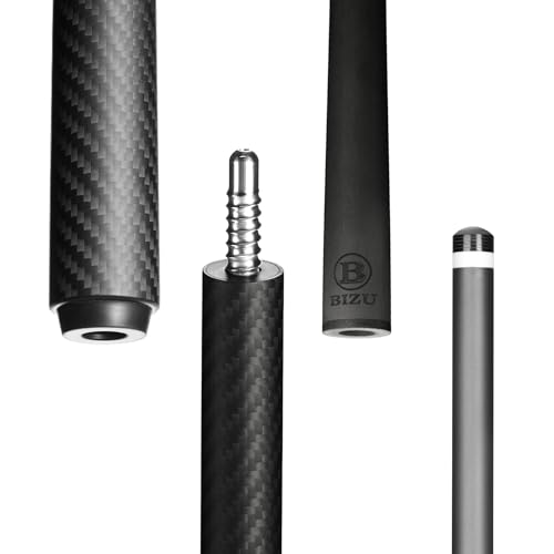 Taco de billar BIZU Mars Impact 58" Fibra de carbono 12.5mm punta miniatura 5