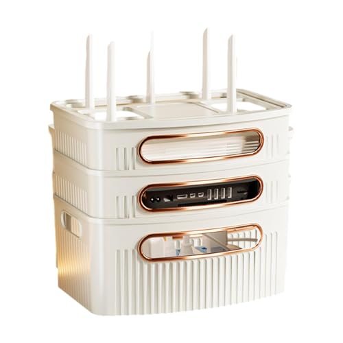 Boîte de rangement Wi-Fi décorative pour libérer l'espace nuit - 8