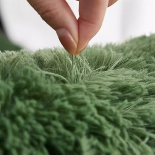 Heavyoff Yellow Area Rug for Bedroom Fluffy Shag Rug Super Soft Fuzzy Plush Carpet Rectangular Indoor Rug for Dorm Nursery Kids Room Home Decorative 2.6 ft x 5.2 ft - Image 4