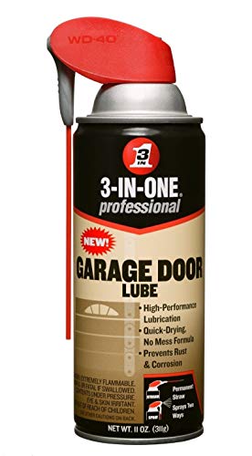 2 Set- Professional Garage Door Lubricant Spray, 11 Oz, 3-in-ONE