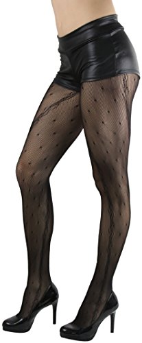 Image of ToBeInStyle Women's Elegant Floral Lace Inspired Spandex Net Full Length Tights