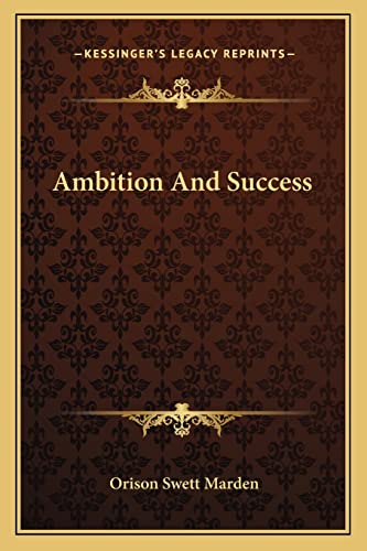 Ambition And Success