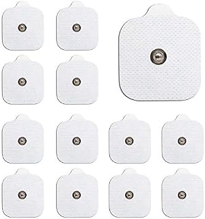 MED-FIT 12 Self Adhesive 3.5mm stud electrodes size 5cm x 5cm FIT BEURER, SANITAS and VIRTUALLY All TENS Massage Machines ON Amazon