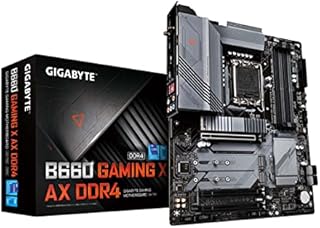 GIGABYTE B660 Gaming X AX DDR4 (B660/ Intel/LGA 1700/ ATX/ DDR4/ Triple M.2/ PCIe 4.0/ USB 3.2 Gen2 Type-C/WiFi 6E 802.11ax/2.5GbE LAN/Gaming Motherboard)
