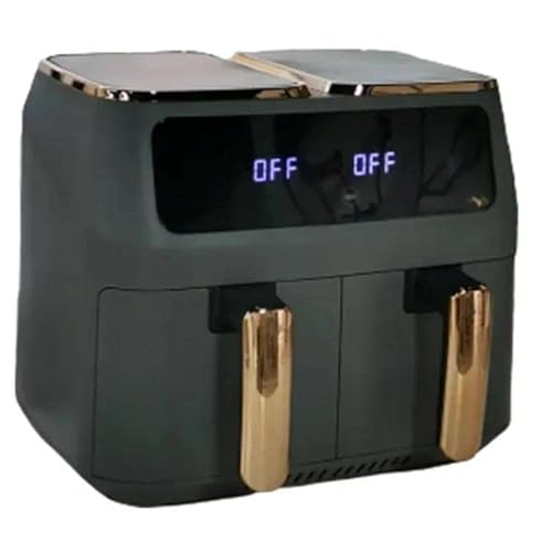 Air Fryer Dual Zone | Air Fryer Oven Double Basket 8 Litre 10 Programmes 2800W Oil Free Timer | Smart Finish Roast, Broil, Dehydrate and More