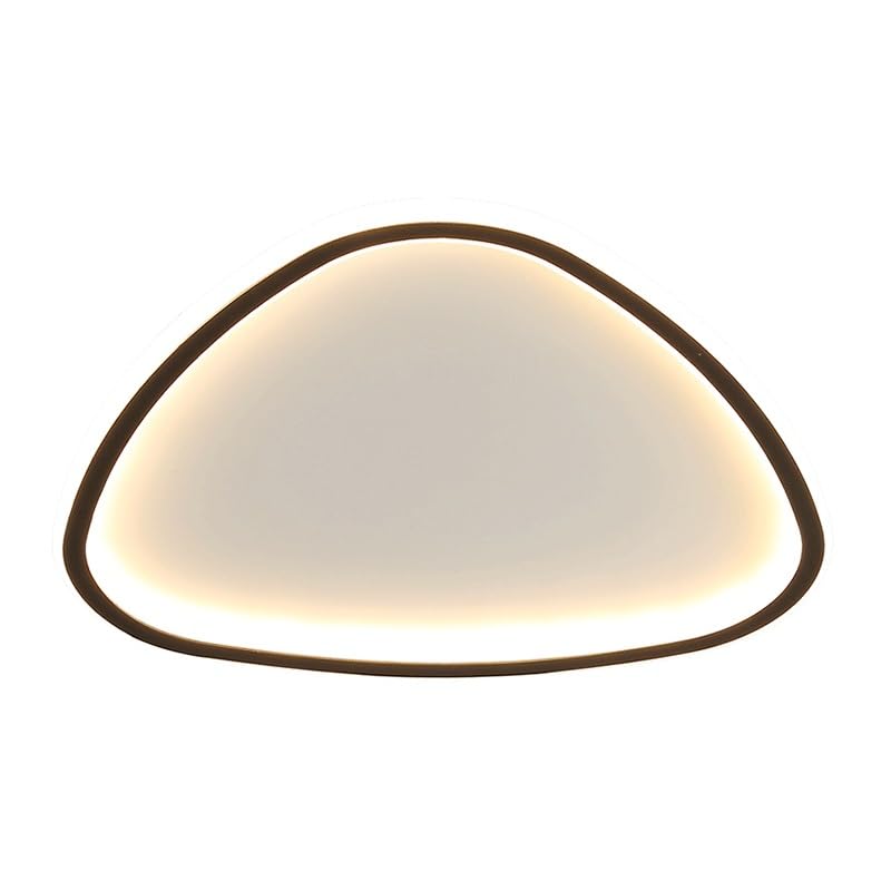Plafonnier encastré LED tricolore en fer noir et silicone moderne pour chambre