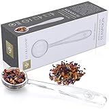 Teabloom Perfect Measure Loose Leaf Tea Spoon – Lead-Free Heatproof Borosilicate Glass Tea Scoop – Tea Purist's Choice