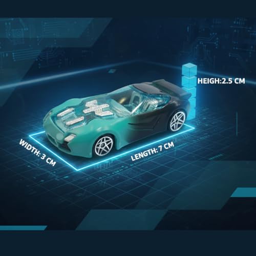 Image of GENIE'S TOY BUS Color Changing Die-Cast Racing Car I 1:64 Scale Temperature Sensitive Paint Sports Car I Change Color with Water I Kids Collectible Toy for Ages 3+ I Best Birthday Gift for Kids