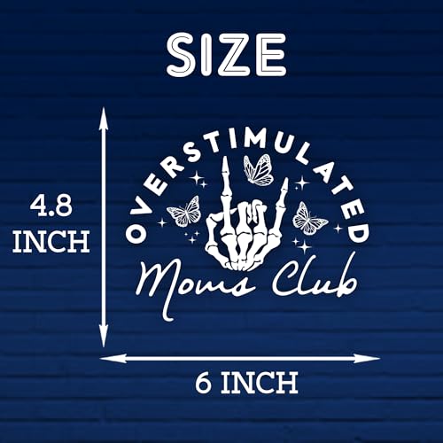 ETTAMONSY Overstimulated Mom Club Decal