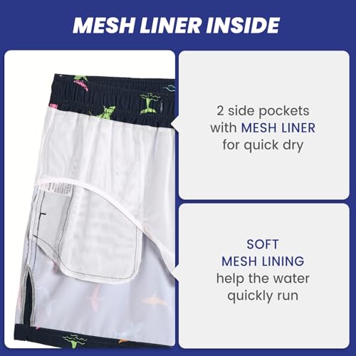 Image of maamgic Mens 7 inch Stretch Swim Trunks Quick Dry Mesh Lining Swimwear Bathing Suits