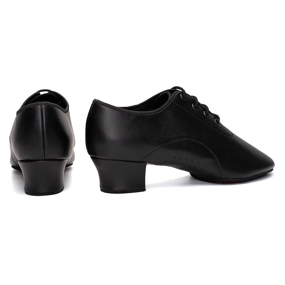 HIPPOSEUS Zapatos de Baile Latino para Niños y Hombres Zapatos de Suela Partida Zapatos de Baile de Salsa Tacón Bajo