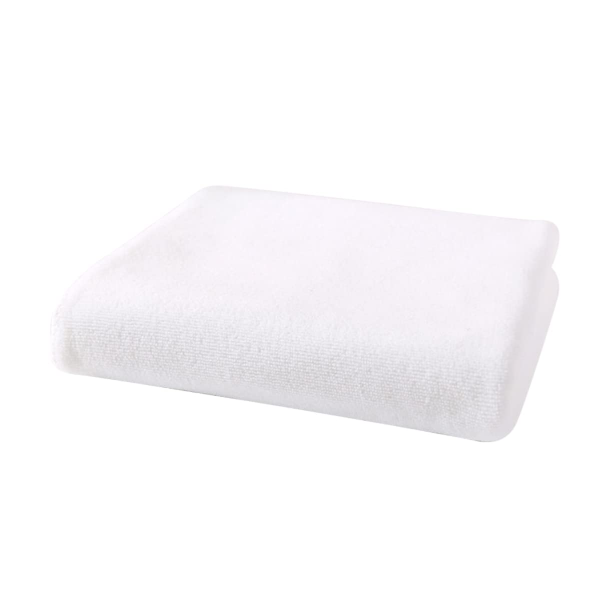 FONDOTIN Quick Drying Bath Towel Highly Absorbent Beach and Shower Towel for Spa Travel Fitness and Swimming White