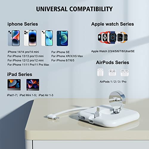 Charging Station For Multiple Devices Apple - 3 In1 Charger Pad With 20W Pd Adapter Compatible With Iphone 14 13 12 11 Pro Max Xs Xr 8 7 6S 6 Wireless Charger Stand For Apple Watch Airpods Series #TOP1