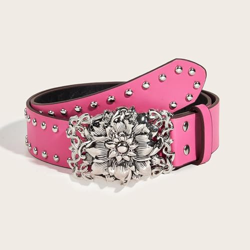 Adjustable Carved Buckle Waist Belt PU Alloy Rivet Belt Hot Girls Women Waist Belt For Coat Skirts Jeans3