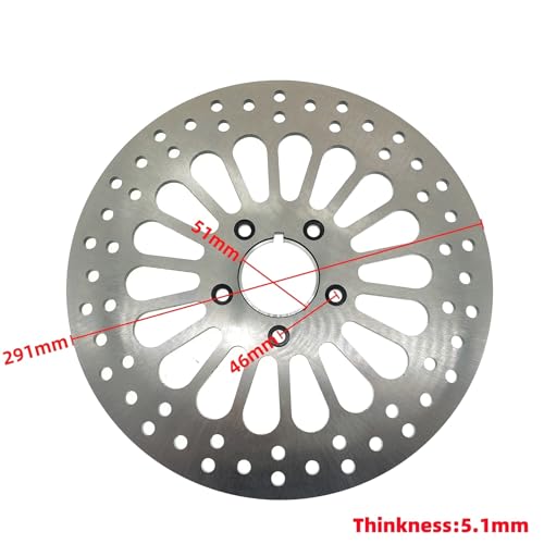 Disque de frein 11.5 pouces pour moto Harley Touring Sportster XL883 XL1200 Softail et Dyna - 4