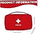 Pesoncarl First Aid Bag, 9x5x3 Empty Small Medical Bag with Handle, Waterproof Lightweight 600D Oxford Fabric First Aid Pouch for Camping Hiking Home Travel, Red, Sports