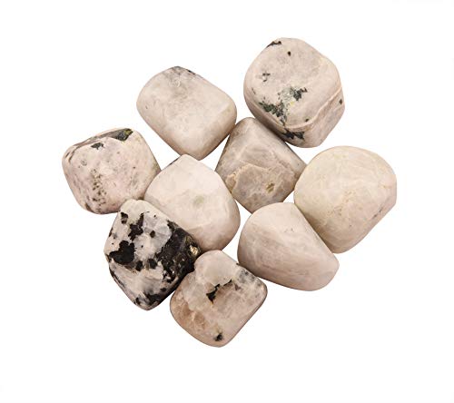 Blessfull Healing 1 lb Bulk Natural Moonstone Tumbled Stones Polished Crystals for Healing Crystals, Meditation