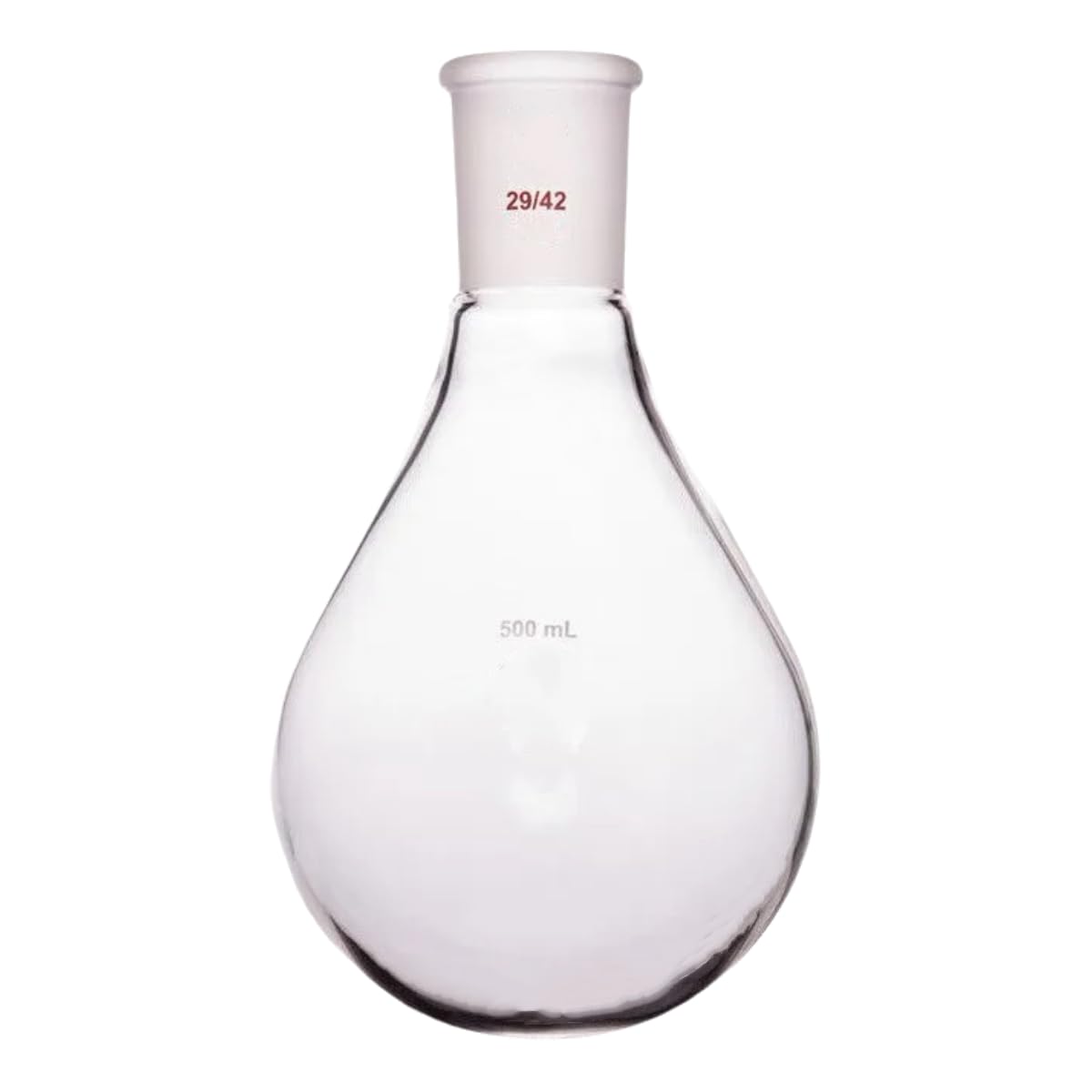 500 ml Single Neck Round Bottom Recovery Flask Borosilicate Glass Heavy Wall Rotary Evaporator Flask 29/42 Outer Joint