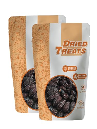 Image of Dried Treats Dried Fruits Nuts And Seeds (Lal Khajoor /Red Dates, 500g (2x250g))