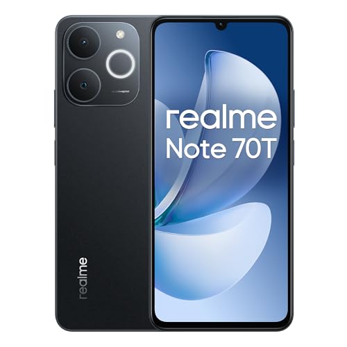 realme Note 70T Smartphone 4GB+128GB Nero, Schermo 6.75 pollici,...