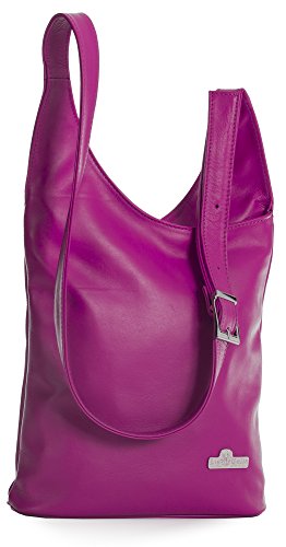 LiaTalia Vera Pelle Made In Italy - Bolso bandolera de Piel Mujer