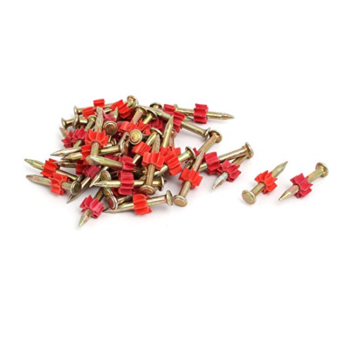 Aexit 30mm Long Fastener 3.2mm Shaft Carbon Steel Hammer Driver Fastener Cement Nail 50pcs Model:86as421qo684