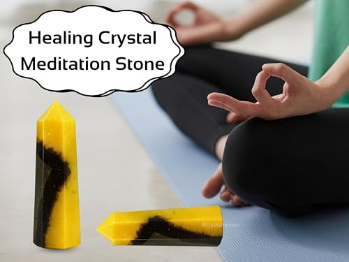 Image of Crystal Heaven Septarian Crystal Tower Obelisk Point For Chakra, Healing And Balancing - Aaa Grade Original Certified Gemstone Agate For Reiki Meditation Yoga Spiritual (3-4 Inches)
