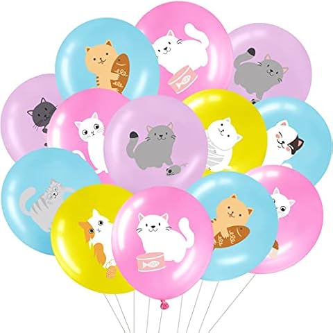 Cat Theme Party Latex Balloons Cover