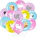36 Pcs Cat Theme Party Latex Balloons Animal Cat Print Decorations Cartoon Cat Party Favors for Boy Girls Cat Kitty Theme Birthday Party Decorations Supplies, 12 Inches(Cartoon Style)