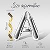 Letter Balloons - WERE IN MIAMI BACH 16" Inch Alphabet Letters Foil Mylar Balloon Bachelorette Party Banner (Silver) #2