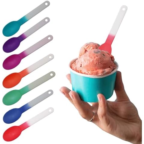 Deluxe Mood Spoon, Changes color with ice cold liquids, Reusable, Top shelf dishwasher safe - Set of 14 - Assorted - Colors may vary Cover