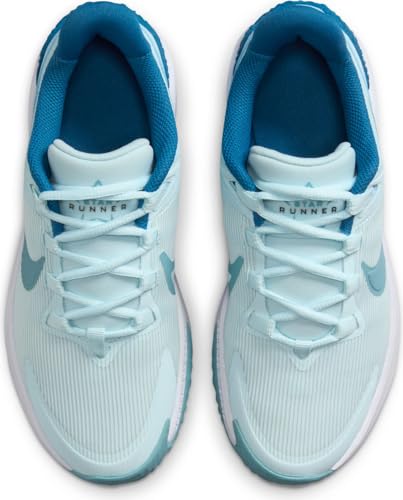Nike Star Runner 4 Big Kids' Road Running Shoes (DX7615-404, Glacier Blue/Astronomy Blue/) Size 64