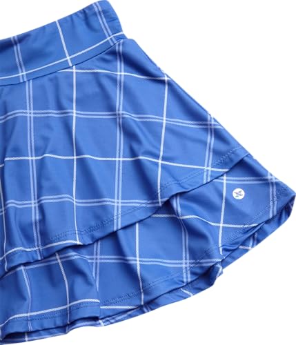 Image of RBX Girls Athletic Skort Set - 2 Piece Ribbed Short Sleeve Tee and Athletic Skort for Girls (Sizes: 7-12)